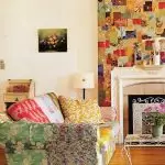 Interior moderno con papel tapiz en el estilo de Patchwork (+35 fotos)