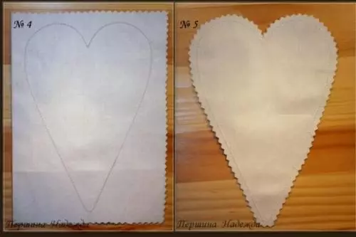 Valentine käe paberi ja paelad lähedastele