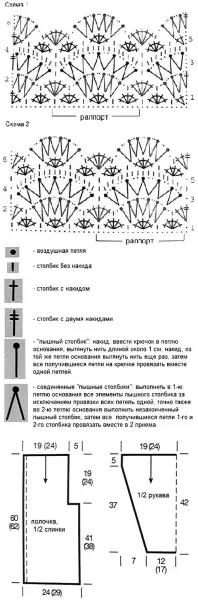 Kusarudzwa kweakanaka vhura majakema nekukanda uye crochet (kubva kuSabrina)