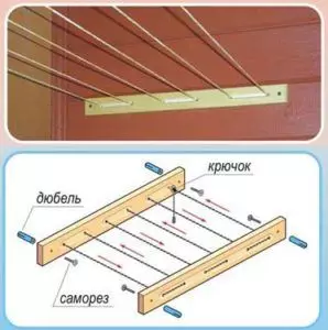 Cum să faci un uscător pentru lenjerie pe un balcon cu mâinile tale