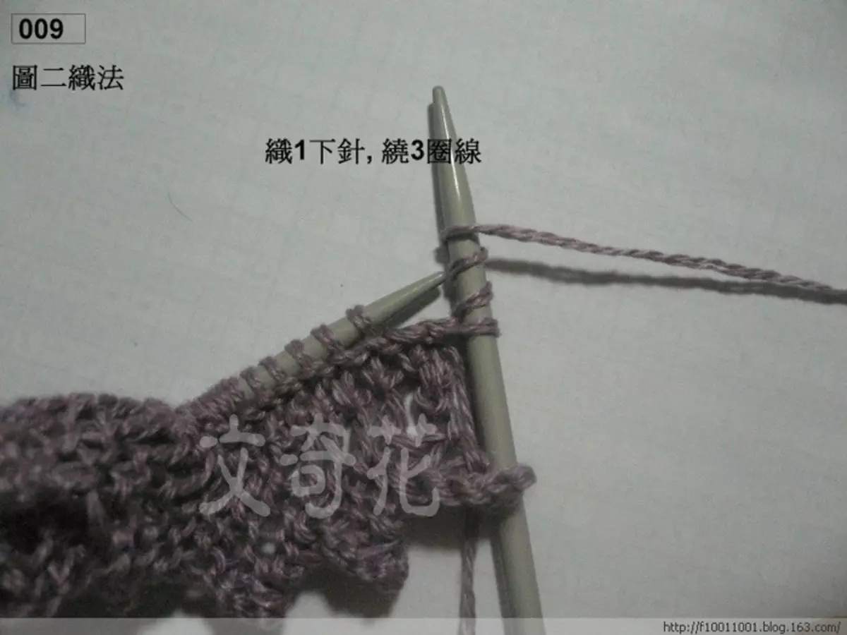 Bucks à tricoter avec des bords open-up