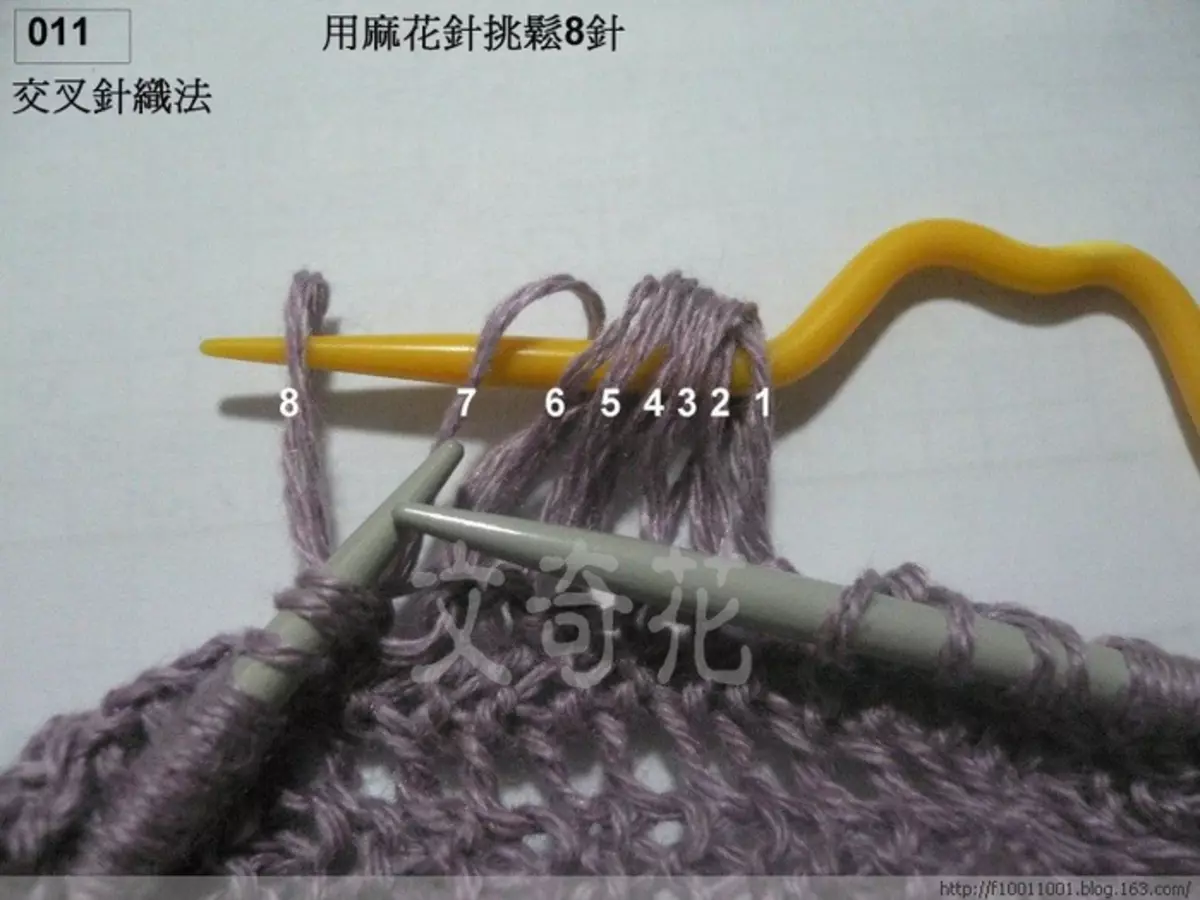 Bucks à tricoter avec des bords open-up
