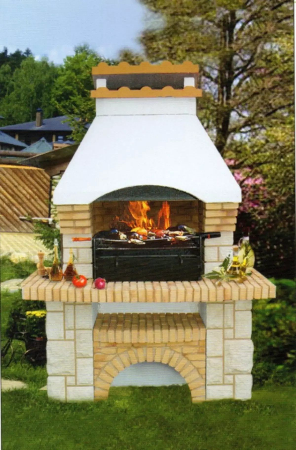 Fireplace mitaani na mikono yao: tanuri, Brazier na barbeque (picha 60)
