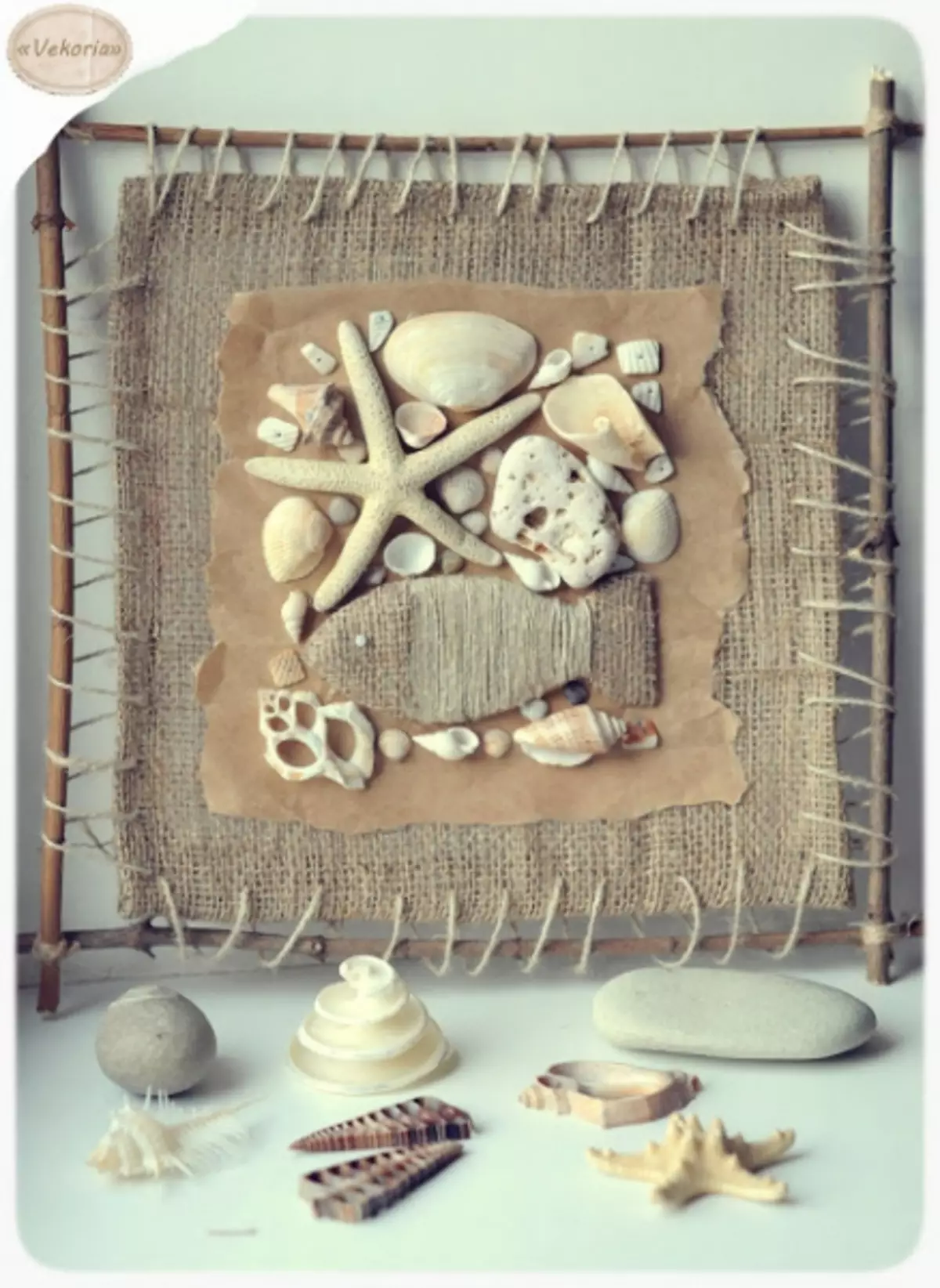 Gambar tina Seashells ngalakukeun diri anjeun: Master kelas sareng poto