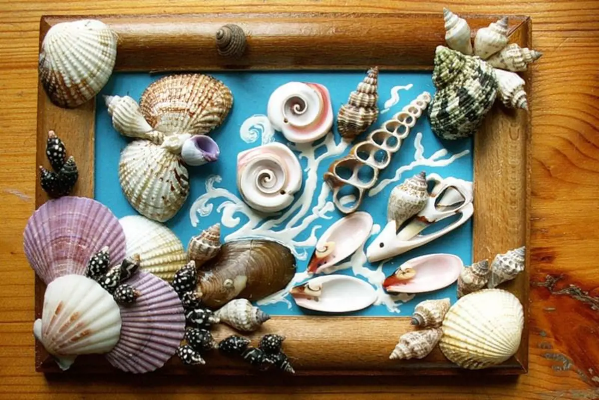 Hoto na seashells yi da kanka: Master Class tare da hoto