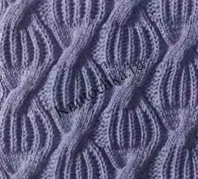 Schémata pletení krásných vzorů s pletací jehlice