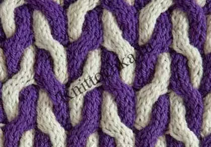 Skemi ta 'knitting mudelli sbieħ bil-labar tan-knitting