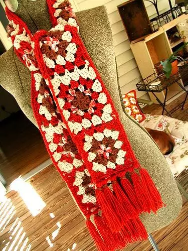 Produtos de motivos simples de crochet - idéias de bordado