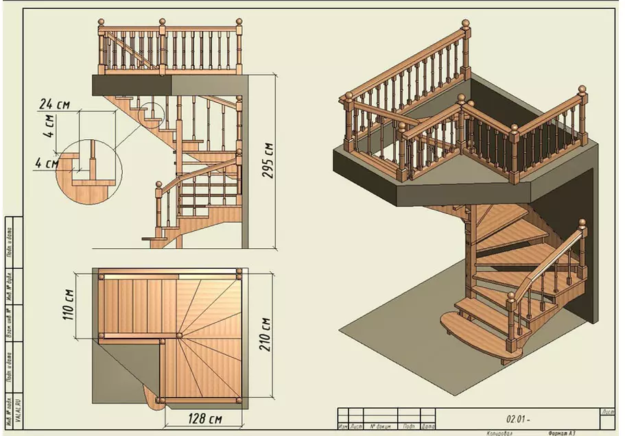 Plan-projeya stûyê stûyê screw