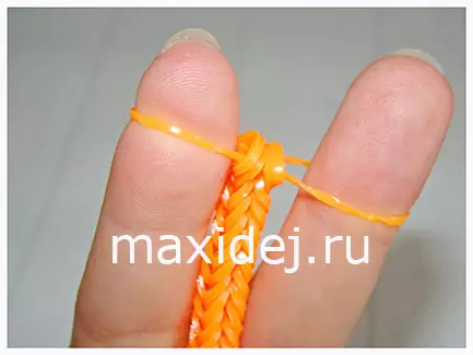 Weaving nga gome në gishtat për fillestar: skemat me foto dhe video