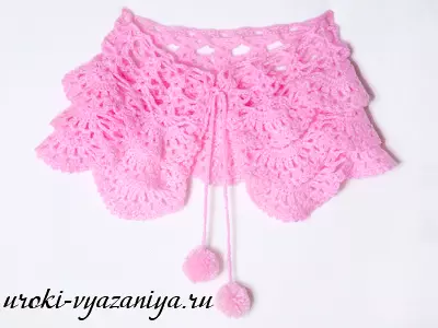 I-crochet Cape: Izikim ezinefoto kunye nevidiyo