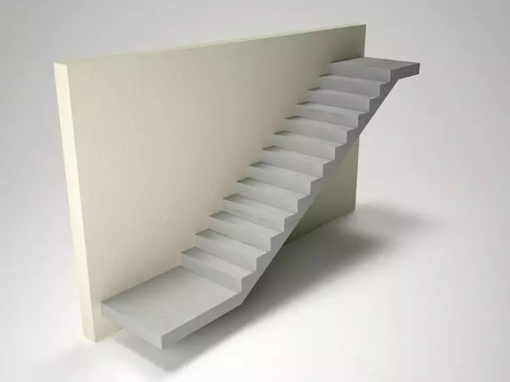 Jednorazové betónové schodisko