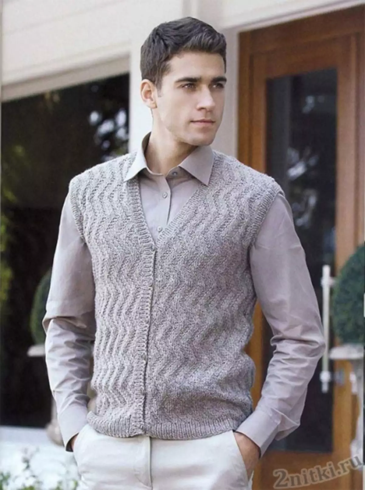 Agulhas de tricô para homens: 2019 ano com novas tendências, tentando moda masculina de tricô com esquemas