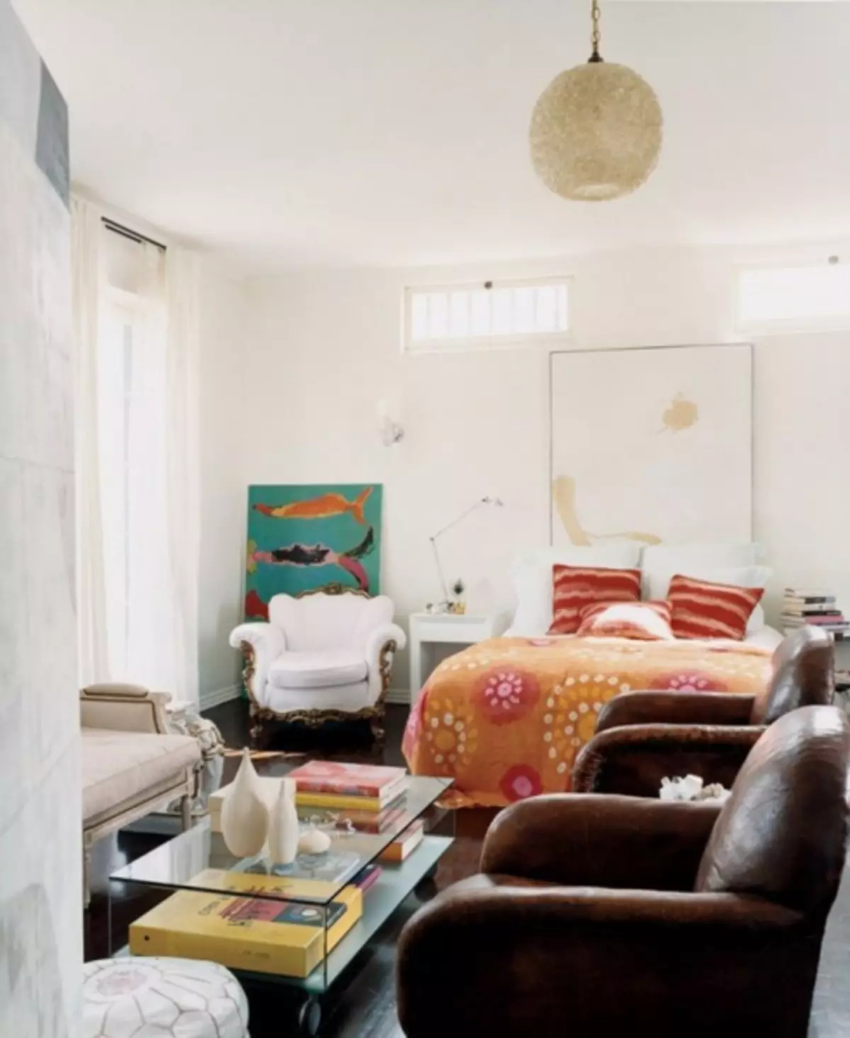 Frumos studio apartament interior: 40 fotografii de spațiu deschis
