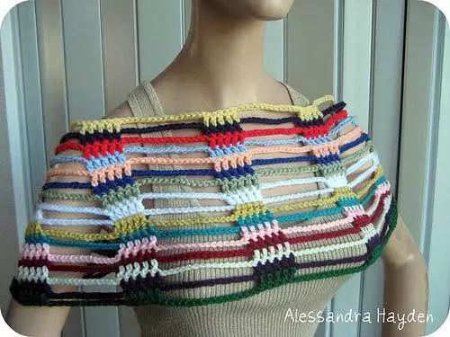 Ý tưởng đan - Hậu du lịch và khăn quàng cổ Alessandra Hyden