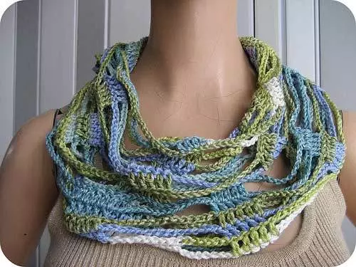 針織想法 - 更高的亞洲和圍巾Alessandra Hyden