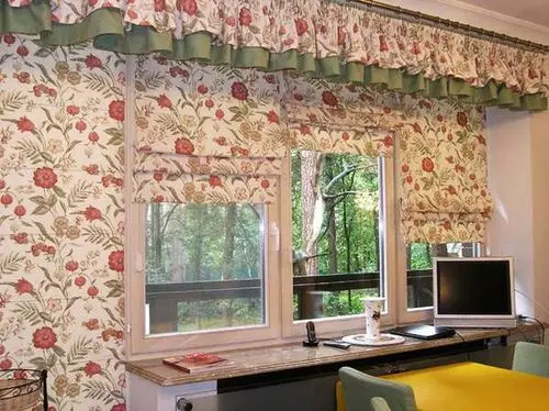 How to make Roman curtains from wallpaper on the windows