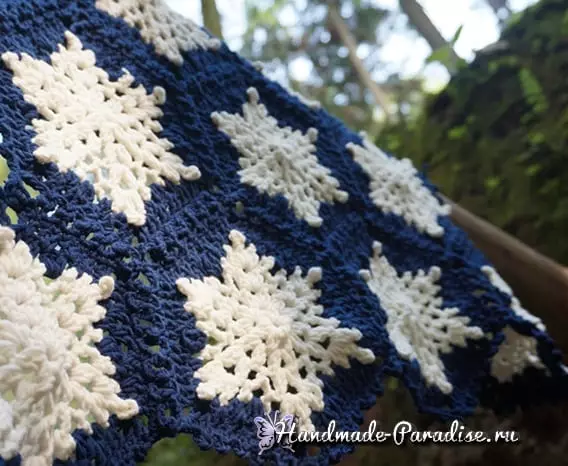 Snowflakes Crochet ilə örtülmüşdür