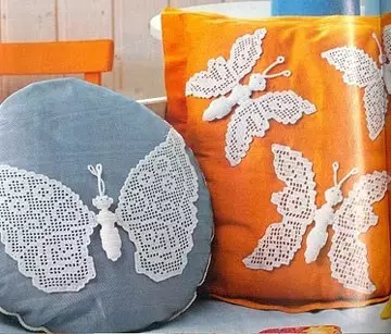 Kupu-kupu terikat crochet yang indah