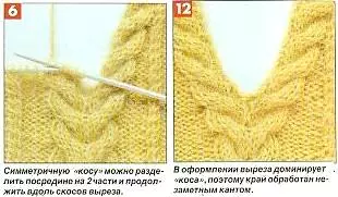 Деколтето на шията на иглите за плетене: главни класове и работни схеми по ръбовете на продукта със снимки и видео