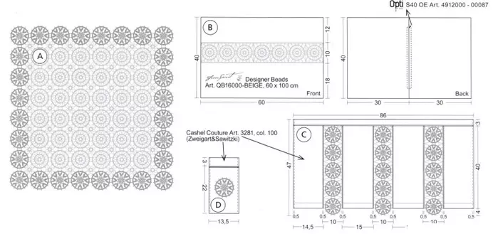 Dekorearjende kessens mei lace crochet. Skema's