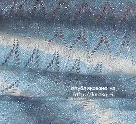 Palaten Pattern na may Knitting Needles: Shawl OpenWork at Mohair sa paglalarawan, larawan at video