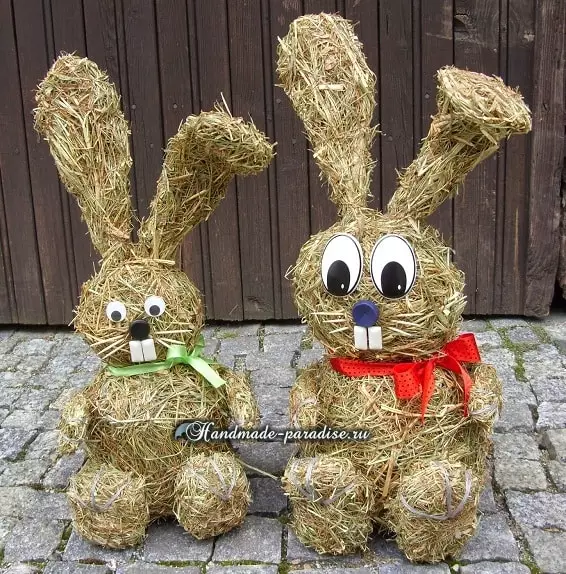 hares ແລະ rabbits ຈາກ hay ແລະເຟືອງ