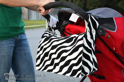 Bebek arabası için çanta kendin yap