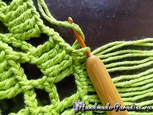 Knit Crochet Cape por seĝo