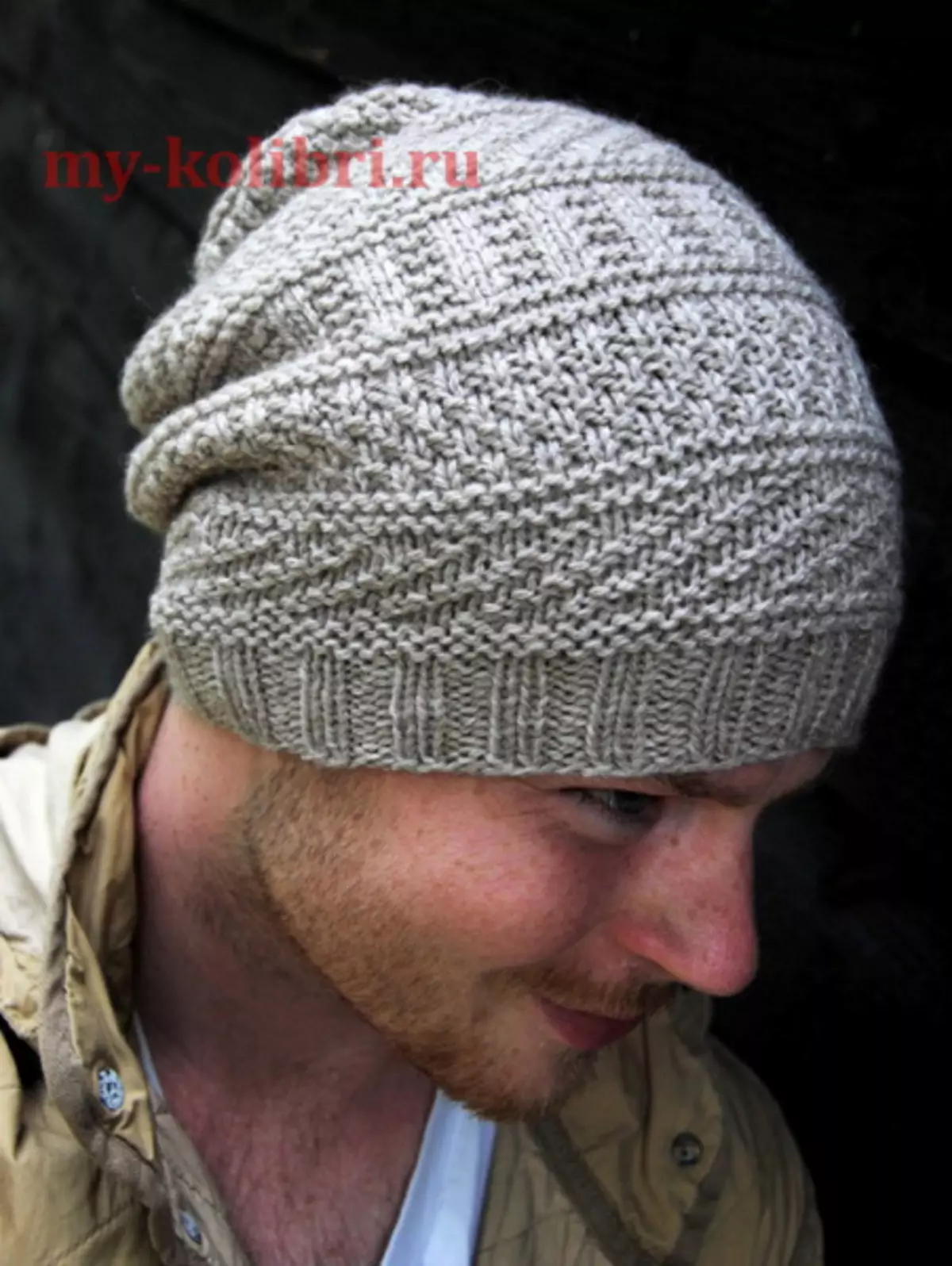 Scheme of the male cap with knitting needles: knitted hat-tank for a man with photos and video