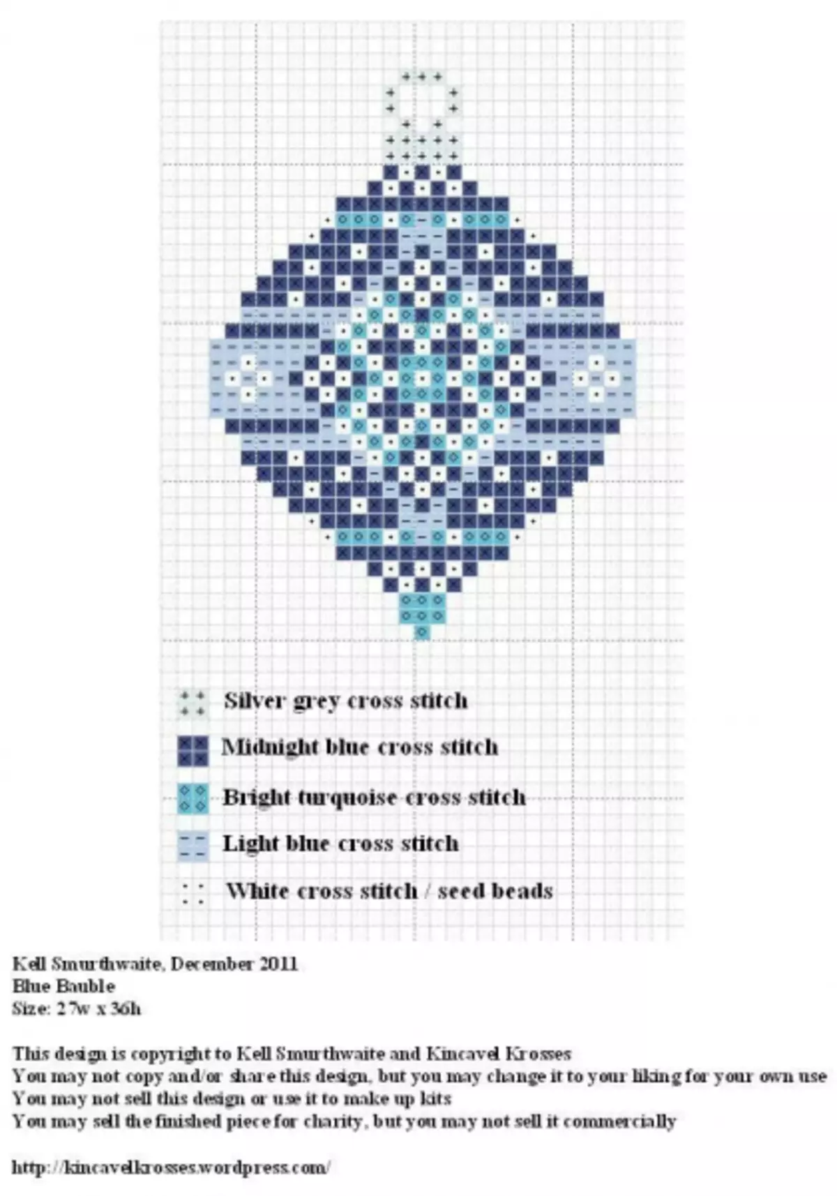 Joguines de Nadal brodat amb un esquema de brodats creuats per al nou any