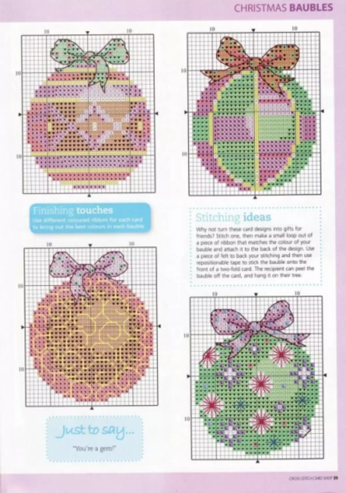 Giocattoli di Natale ricamo con uno schema croce-ricamo per il nuovo anno