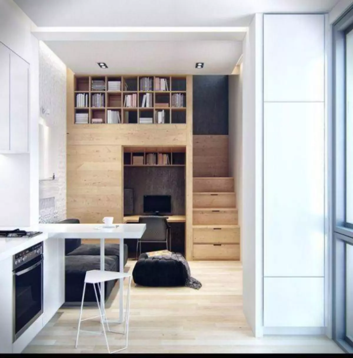 Interior apartemen kanggo kulawarga muda karo bocah: Pilihan kanggo susunan perabotan ing kamar (39 foto)
