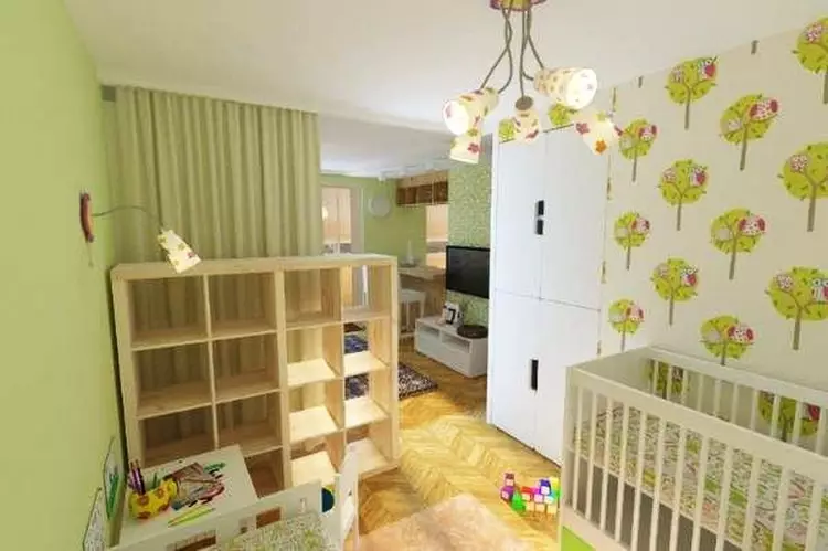 Inredning av lägenheten för en ung familj med ett barn: Alternativ för arrangemang av möbler i rummen (39 bilder)