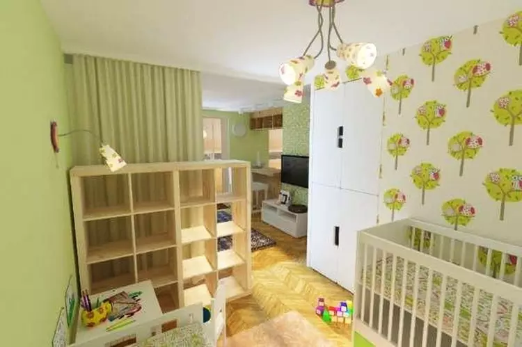 Interior do apartamento para unha familia nova cun neno: Opcións de arranxo de mobles nas habitacións (39 fotos)