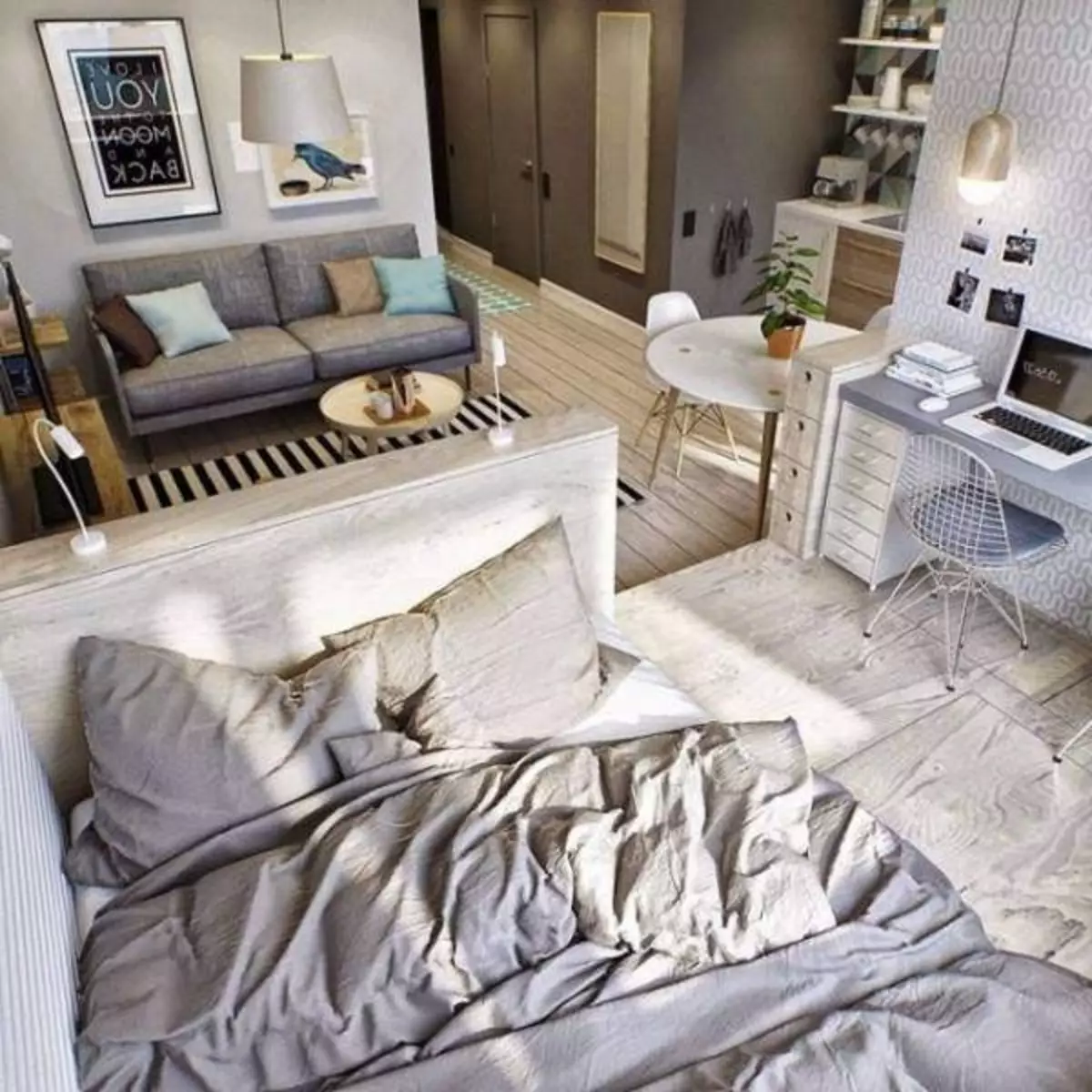 Interiér bytu pre mladú rodinu s dieťaťom: Možnosti usporiadania nábytku v izbách (39 fotografií)
