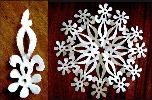 Схемы сняжынак з паперы