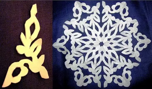 কাগজ snowflakes.