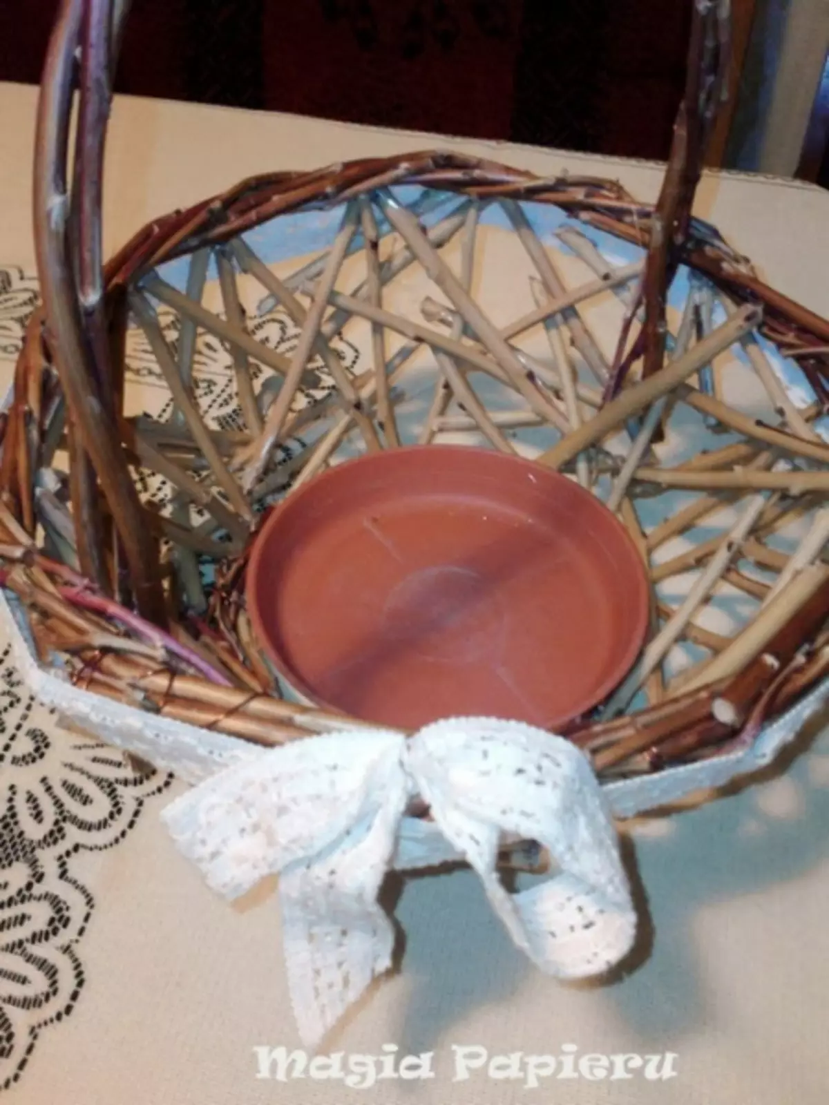 Weaving Grape Vine Baskets