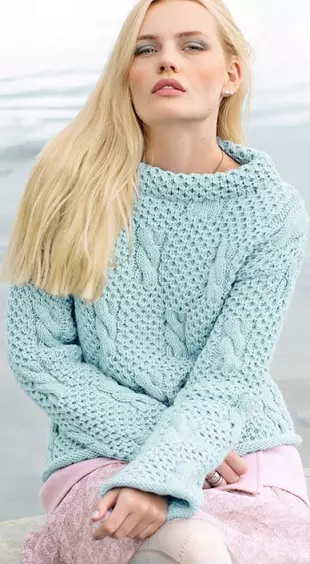 Moteris džemperis mezgimo su diagramų: kaip megzti su nuotraukomis ir vaizdo įrašais