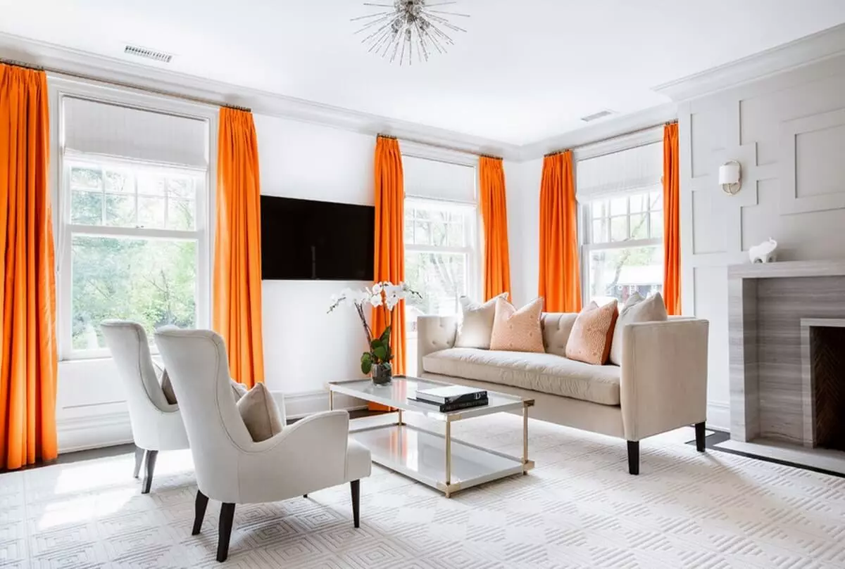Orange farve i interiøret: Hvad skal man kombinere og i hvilken stil at bruge?