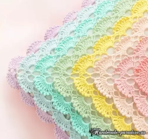 Openwork Rainbow Cushion Crochet. Rêxistin