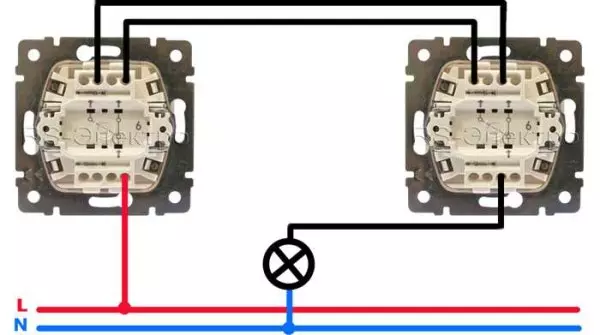 Come collegare l'interruttore di passaggio (controllo della luce di due o più punti)