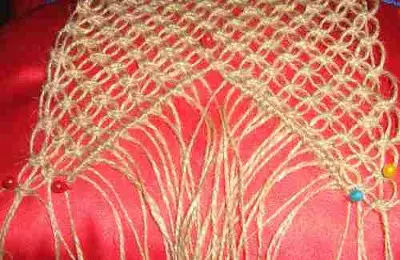 Bag Macrame Gjør det selv: Master Class med bilder og video