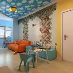Plafond contemporain chez les enfants: surfaces de plafond et techniques de créateurs