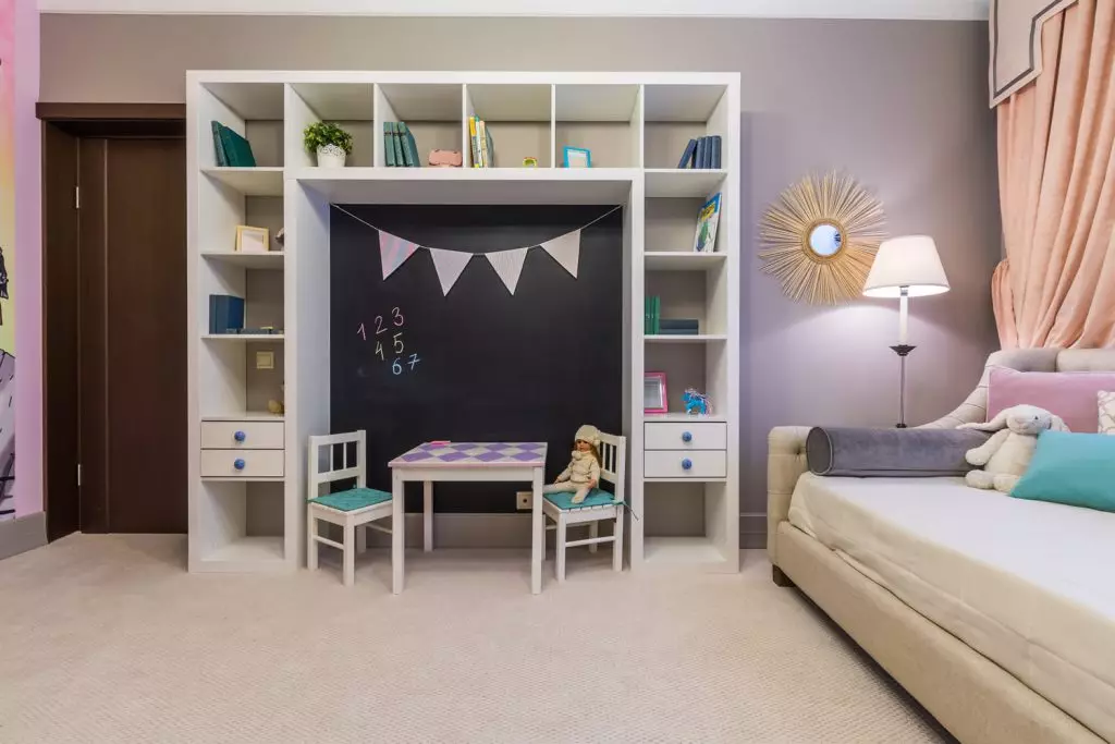 어린이 객실 디자인의 배열 및 창조 12 평방 미터 : 실제 기술