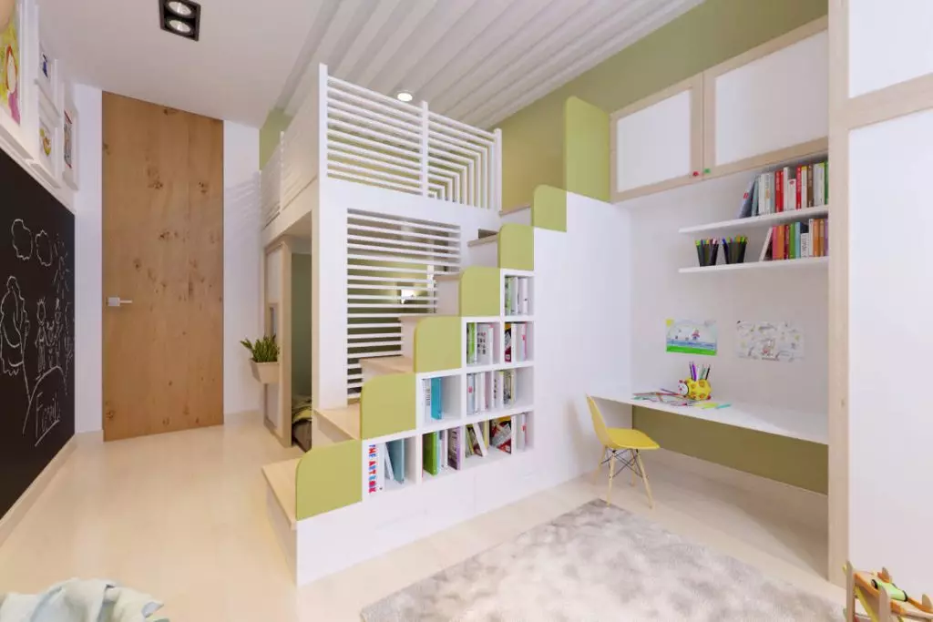 Arranjament i creació d'un disseny d'habitacions per a nens 12 m2: tècniques pràctiques
