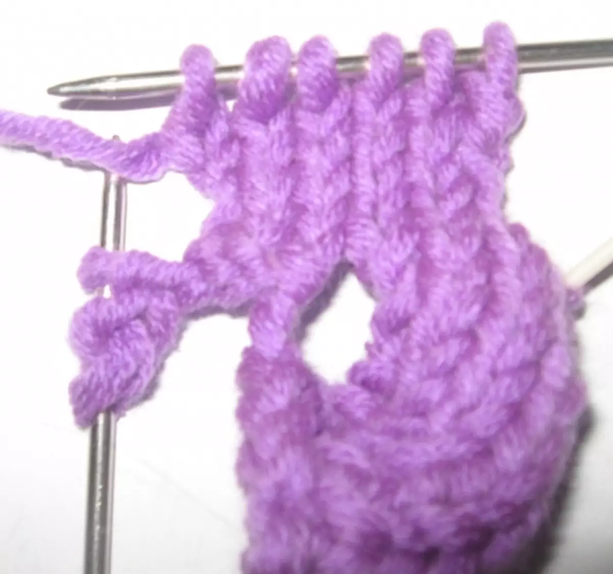 Spokes d'épillet asiatique: classe de maître avec schémas à tricoter