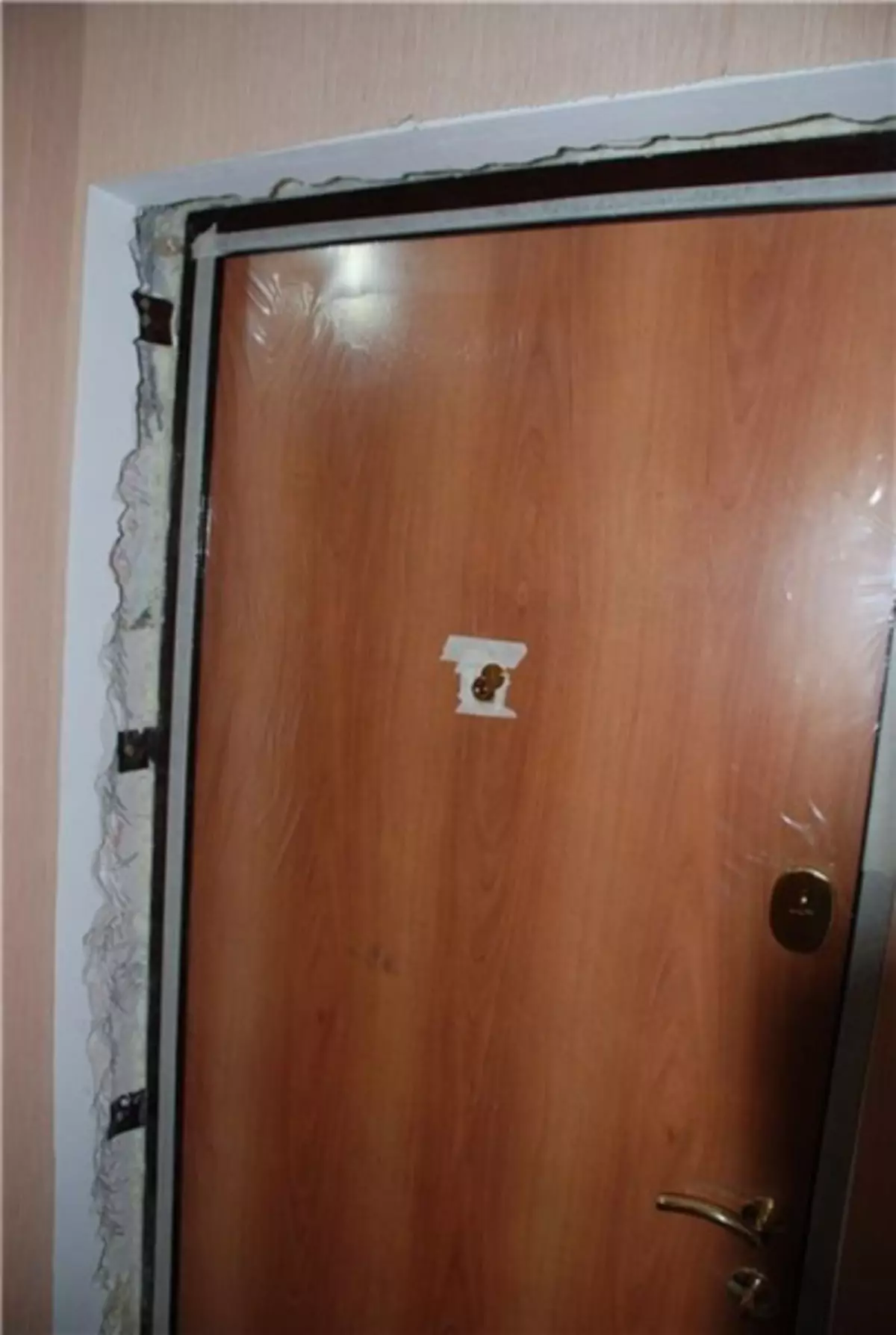 отделка металлических входных дверей панелями мдф