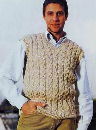 Walang manggas niniting knitting, para sa mga kababaihan: pattern para sa mga nagsisimula